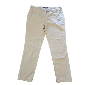 '346' Brooks Brothers Women's Beige Mid-Rise Chinos Pants, Size 10